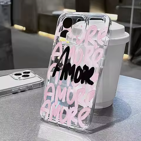 Amore-Love Romantic Soft TPU Phone Case For Xiaomi Redmi Note 14 Cases Redmi Note 13 Pro Plus 5G 12S