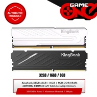 Kingbank KJXB 32GB | 16GB | 8GB DDR4 RAM 3200MHz UDIMM 1.2V CL16 Desktop Memory