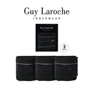 Guy Laroche กางเกงในชาย Pack 3 ชิ้น สีดำ ( Cotton + Spandex ) JUS4019R2BL
