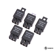 SMD] 1Pc Car Relay 12V 24V 40A 40 AMP 4 Pin SPST Alarm Relay Auto Replacement Parts