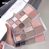 MGL12-Color All-In-One Eyeshadow Palette Multi-Color Matte Daily Light Makeup Contour Blush Eyeshado