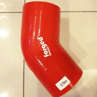 76mm 76 mm 3" Forged Racing Elbow 45 degree Straight Silicone Red Hose