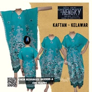 CHE.YEAPPY [HENGKY] Women [BATIK PRINT ] KAFTAN LONG DRESS [Free Size] Baju Tidur [ without Pocket]