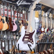 ready stok sqoe sest250 olympic white - stratocaster maple owh