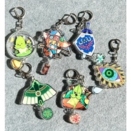 Zelda Acrylic Keychain Set: Kawaii Handmade Gamer Gift
