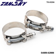 2.0" INCH (54MM-62MM) SILICONE TURBO HOSE COUPLER T BOLT SUPER CLAMP KIT TK-KG54
