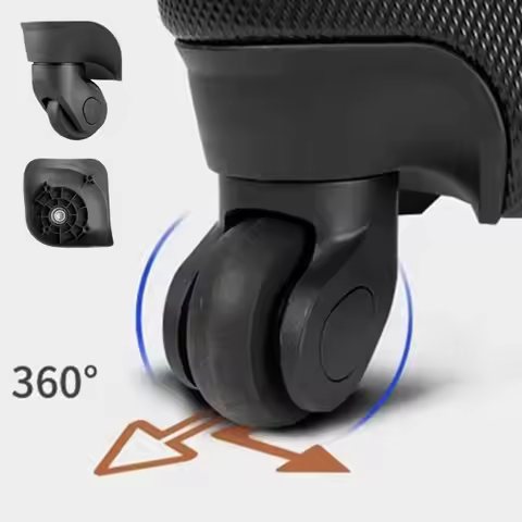 1Pair Replacement Luggage Wheels for Suitcases Repair A08 Silent Trolley Wheels Flexible 360° Swivel
