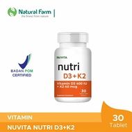 Nuvita - Nutri D3+K2 30 tablet | Vitamins