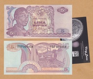 Uang Kuno 5 Kertas Uang Lama Uang Mahar 5 Rupiah 1968 (Sudirman)