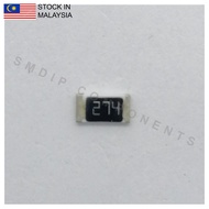 10PCS Taiwan-Grade 270k ±1%, 0603 SMD Resistor (274)