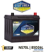 Otopower NS70L 85D26L Maintenance Free Battery  Car Battery For Toyota Fortuner, Harrier, NISSAN Navara, Sentra,