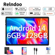 2025 TopS 10-Inch Android 14 Tablet, (6GB+6GB) RAM +128GB ROM, RK3562 Quad-Core 2.0GHz, 1280*800px H