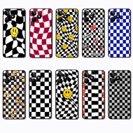 OPPO A3 A3X A60 A40 A5i A5X A5 Pro grid Soft black TPU color phone case