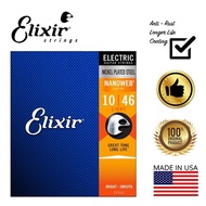 Elixir 12052 Nanoweb® Electric Guitar Strings Set Light Gauge 010-046