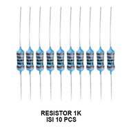 EELIC RSR-MEF ISI 10 Pcs resistor film metal 1/4 watt 0.25 watt resistor film metal 1/4 watt 0.25 wa