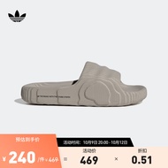 adidas阿迪达斯官方三叶草ADILETTE 22男女夏季舒适休闲拖鞋 水泥灰 40.5(250mm)
