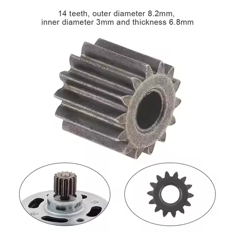 Motor Gears 14 Teeth 15 Teeth 8.2mm Diameter Replaceable Motor Gear for RS550 10.8V / 12V / 14.4V / 