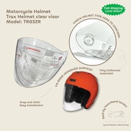 Motorcycle Helmet Trax Helmet clear visor Model: TR03ZR (SG SELLER)