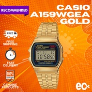 【Ready Stock】Casio Vintage A159WAD Natural Diamonds Series Digital Stainless Steel Band Men Watch Wo