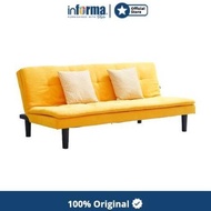 BARANG TERLARIS !!! INFORMA GENEVA SOFA BED FABRIC - KUNING PACKING