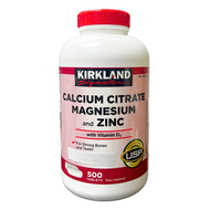 Kirkland Signature - 500粒 檸檬酸鈣 + 鎂和鋅 + 維生素D3 (平行進口)