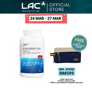 LAC Fish Body Oil 1000mg (180 Softgels) [Exp Jun 2028] 01404910