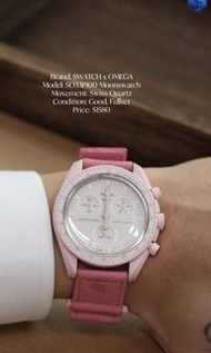 🌸Omega x Swatch特別聯乘/ ‘金星’ x 特別鴕鳥皮帶✅- SO33P100🔥
二手中古 OMEGA x SWATCH Moonswatch ‘Mission to Venus’ Spe