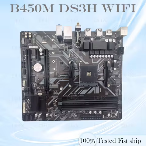 For Gigabyte B450M DS3H WIFI Motherboard AMD B450 DDR4 128 GB Micro ATX M.2 support Ryzen 9 3900 570