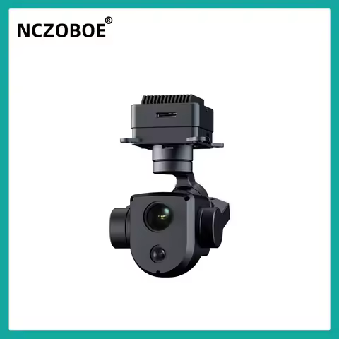 NCZOBOE Wide-Angle Camera 48MP Telephoto Camera Mini High Resolution Imaging Drone 4K Gimbal Camera