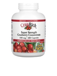 Natural Factors Cranrich Super Strength Cranberry Concentrate 500ng 180 Capsules