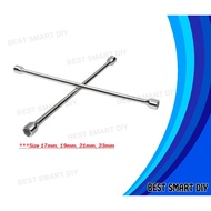universal Cross Wrench 14inch For Car Tire 4 Way Crossed Lug spanar Tayar Kereta