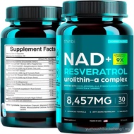 NAD Supplement 8,457 mg Extra Strength Liposomal, Green Tea + Astaxanthin for Women & Men, Resveratr