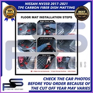 ⚽︎ ✔ ♆ TPE CF Deep Dish Matting for Nissan NV350 2017 2018 2019 2020 2021 Model Floor Liner High Qu