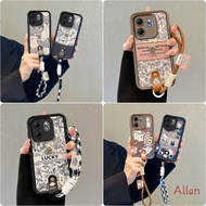 for infinix smart 9 / 9HD case TPU Leather-covered lanyard shockproof phone case BBND