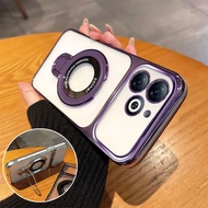 Case For infinix SMART 8 40i phone case new 3D magnetic wireless charging bracket large window shock