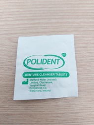 Polident เม็ดฟู่ทำความสะอาดรีเทนเนอร์/ฟันปลอม แบ่งขาย1เม็ด