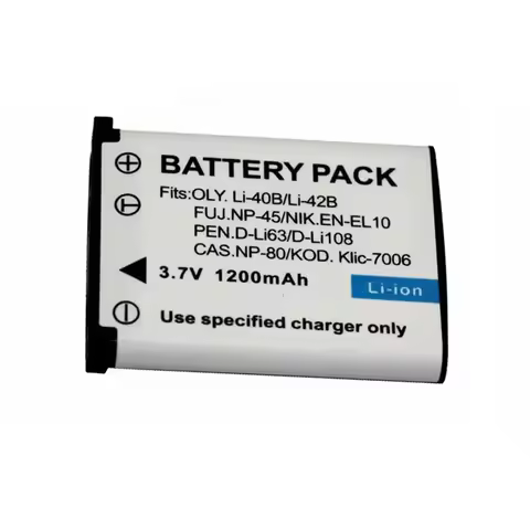 3.7V 1200mAh Li-42B Li 42B Battery Rechargeable Camera Battery for Olympus for FUJIFILM NP-45 NP 45 