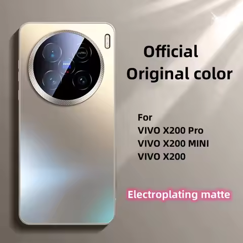 Case For VIVO X200 X100 Pro MINI X100Ultra Cover Luxury Electroplating Matte Case For VIVO X 200 Pro