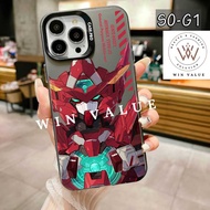 Case HYBRID IMD Color Plate Hologram Gundam Robot Case for Samsung A02 Samsung A03 Core Samsung A10 Samsung A10S Samsung A20S