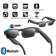 Smart AI Glasses With 8MP HD Camera Chat GPT Touch Sport Sunglasses Bluetooth Call Video Music Playe