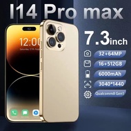 【Legal and True】I14PRO can code new original 5G android smartphone 7.3inch big screen 16+512GB large-capacity 64+32MP dual SIM dual standby cheap smartphone