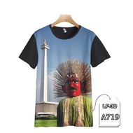 Betawi Ondel Ondel Shirt, Children's and Adult's T-Shirt, 3D Printing LP3D-A719 Fashion
