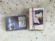 庄腳柑仔店~早期收音機唱片西洋歌曲瑪丹娜86新歌+李察瑪爾克斯錄音帶卡帶2張合拍