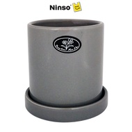 Ninso Flower Pot 9cm x 9cm x 9cm (Gray)