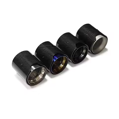 Silver M2 M3 M4 M5 M6 Performance Carbon Exhaust Tips For Bmw F87 F80 F82 F83 F90 Muffle Nozzles Tai