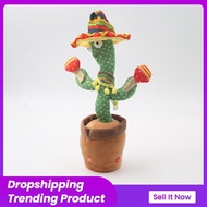 Dancing Cactus Talking Doll Toy Speak Talk Record Repeat Kawaii Cactus Crafts Children Education Sing Songs Birthday Gift USB