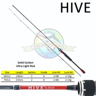 UL Hive UL Solid 662 702 UL fishing Rod - Ultralight Rod - Solid Carbon
