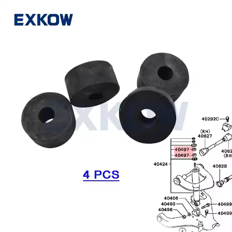 4PC Front Shock Absorber Bushing for L200 K57T K66 K76T Challenger Nativa K86W K96W Pajero Montero V