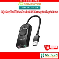 UGREEN CM129 40964 USB to 3-port 3.5mm audio converter - SSS1629 DAC Chip 48KHz/16bit