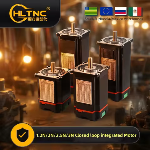 Nema23 Closed Loop Integrated Motor 1.2Nm 2Nm 2.5Nm 3Nm Diameter 8mm Hybrid Integrated Servo Motor w